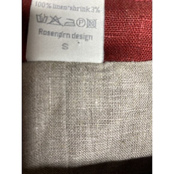VTG Rosenorn Jacket Size Small Women's 100% Linen Long Sleeve Full Zip Pockets - Picture 3 of 4